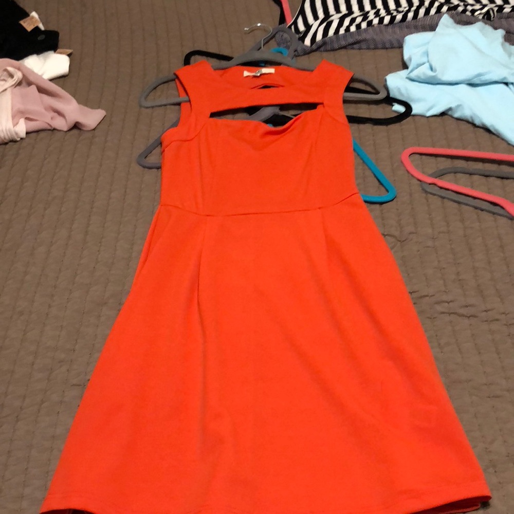 Red Orange Dress